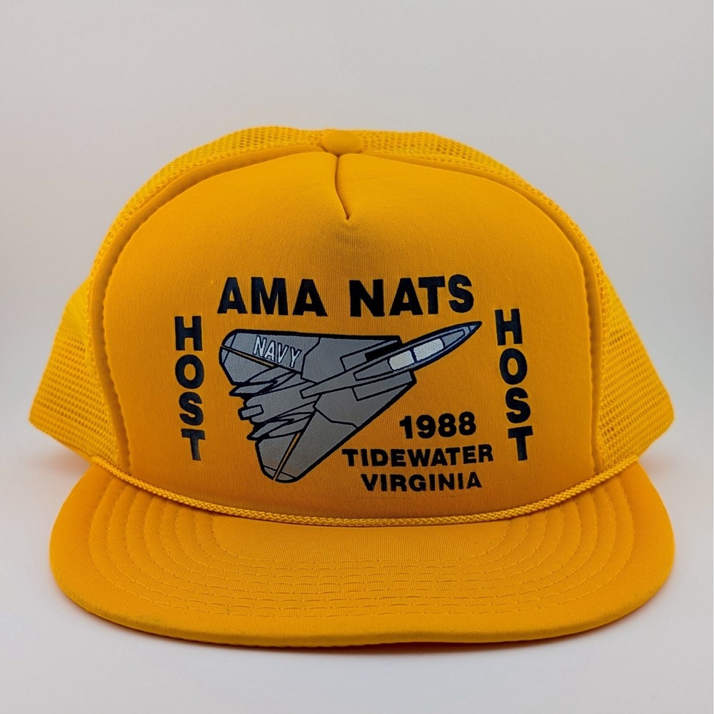 VTG RC Model Aviation Club 1988 Tidewater F14 Navy Snapback Trucker Hat Cap